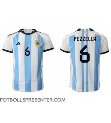 Argentina German Pezzella #6 Hemma Matchtröja VM 2022 Kortärmad